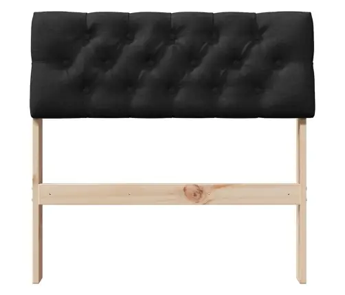 Apmušta Lovos Galvūgalis Juoda 75 Cm Kietos Pušies Mediena