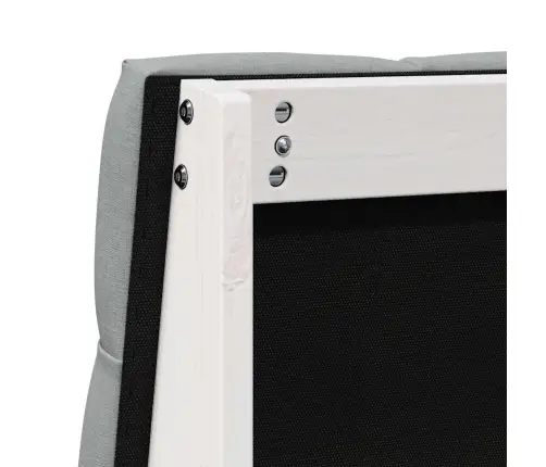 Polsterdatud Voodiots Helehall 75 Cm Tahke Mänd Polsterdatud Voodiots Helehall 75 Cm Tahke Mänd