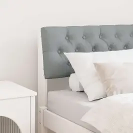 Polsterdatud Voodiots Helehall 75 Cm Tahke Mänd