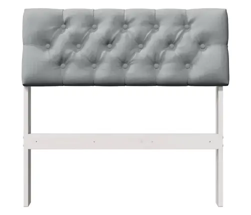 Polsterdatud Voodiots Helehall 75 Cm Tahke Mänd Polsterdatud Voodiots Helehall 75 Cm Tahke Mänd