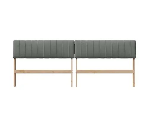 Mīkstināts Gultas Galvgalis Tumši Pelēks 200 Cm Vidaxl