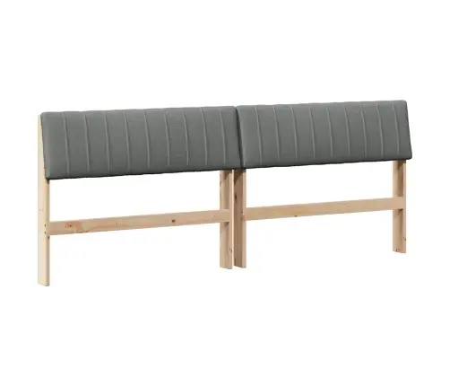 Mīkstināts Gultas Galvgalis Tumši Pelēks 200 Cm Vidaxl