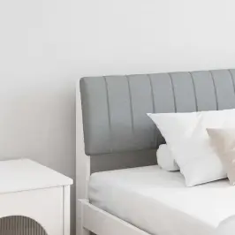 Polsterdatud Voodiots Helehall 200 Cm Tahke Mänd