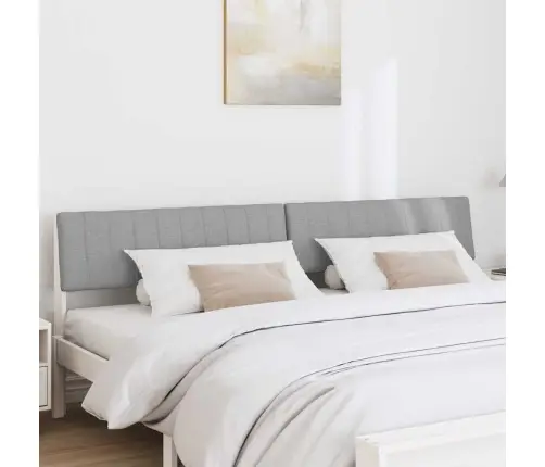 Polsterdatud Voodiots Helehall 200 Cm Tahke Mänd