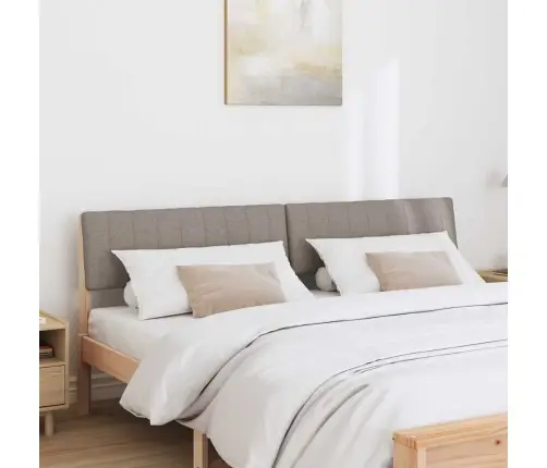 Mīkstināts Gultas Galvgalis Pelēkbrūna 180 Cm Vidaxl