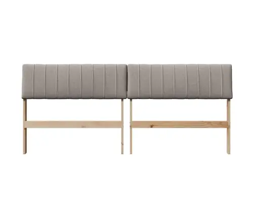 Mīkstināts Gultas Galvgalis Pelēkbrūna 180 Cm Vidaxl