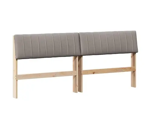 Mīkstināts Gultas Galvgalis Pelēkbrūna 180 Cm Vidaxl