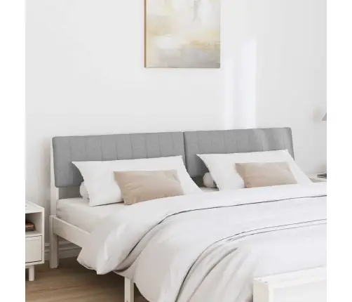 Mīkstināts Gultas Galvgalis Gaiši Pelēks 180 Cm Vidaxl