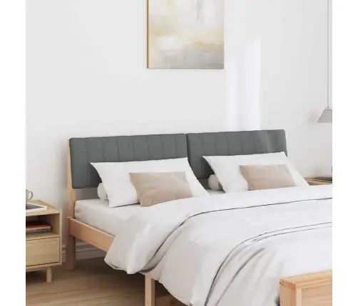 Mīkstināts Gultas Galvgalis Tumši Pelēks 160 Cm Vidaxl