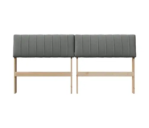 Mīkstināts Gultas Galvgalis Tumši Pelēks 160 Cm Vidaxl