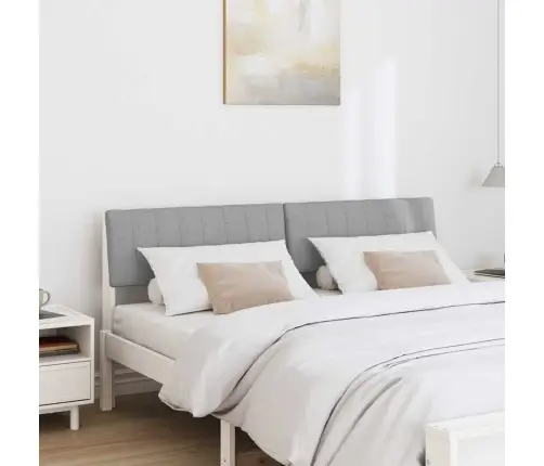 Mīkstināts Gultas Galvgalis Gaiši Pelēks 160 Cm Vidaxl