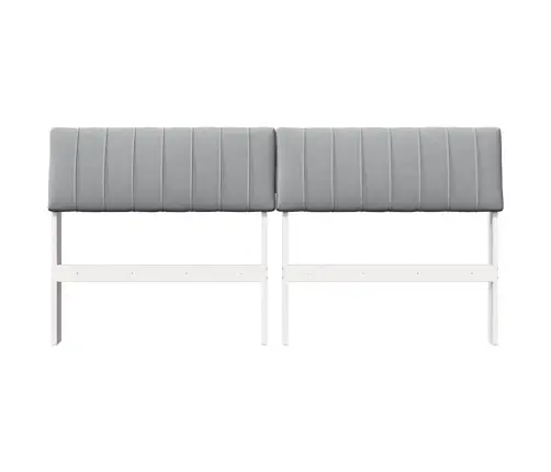 Mīkstināts Gultas Galvgalis Gaiši Pelēks 160 Cm Vidaxl