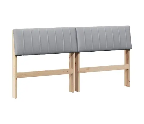 Mīkstināts Gultas Galvgalis Gaiši Pelēks 150 Cm Vidaxl