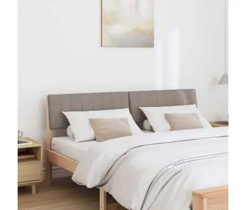 Mīkstināts Gultas Galvgalis Pelēkbrūna 150 Cm Vidaxl