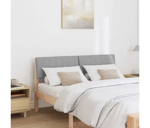 Mīkstināts Gultas Galvgalis Gaiši Pelēks 140 Cm Vidaxl