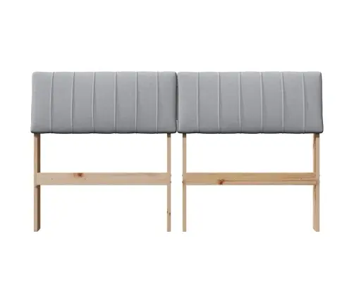 Mīkstināts Gultas Galvgalis Gaiši Pelēks 140 Cm Vidaxl