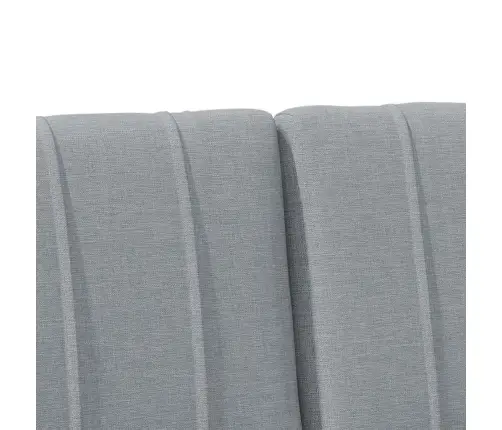 Mīkstināts Gultas Galvgalis Gaiši Pelēks 135 Cm Vidaxl