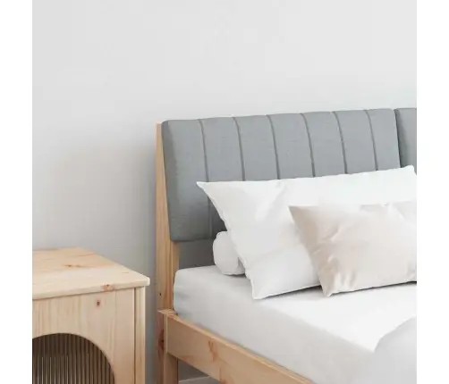 Mīkstināts Gultas Galvgalis Gaiši Pelēks 135 Cm Vidaxl