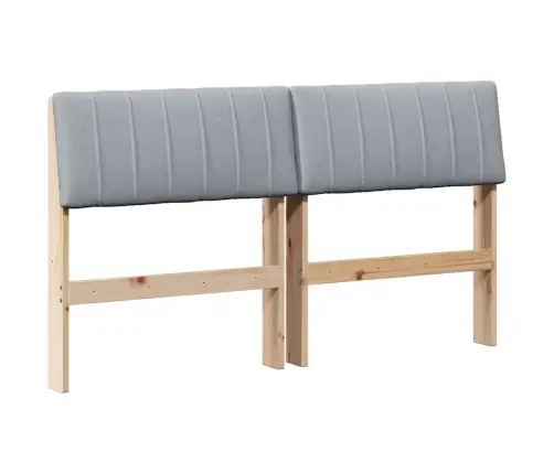 Mīkstināts Gultas Galvgalis Gaiši Pelēks 135 Cm Vidaxl