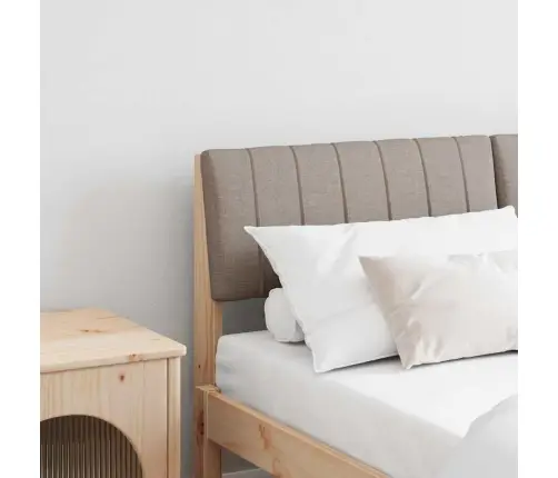 Mīkstināts Gultas Galvgalis Pelēkbrūna 135 Cm Vidaxl