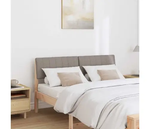 Mīkstināts Gultas Galvgalis Pelēkbrūna 135 Cm Vidaxl