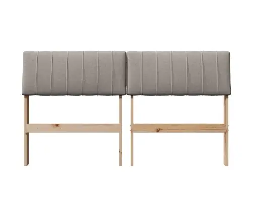 Mīkstināts Gultas Galvgalis Pelēkbrūna 135 Cm Vidaxl