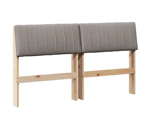 Mīkstināts Gultas Galvgalis Pelēkbrūna 135 Cm Vidaxl