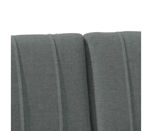 Mīkstināts Gultas Galvgalis Tumši Pelēks 120 Cm Vidaxl
