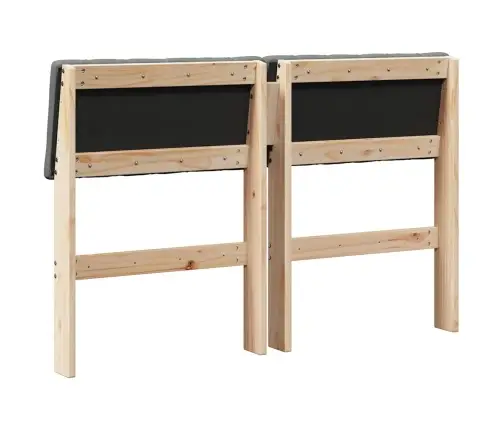 Mīkstināts Gultas Galvgalis Tumši Pelēks 120 Cm Vidaxl