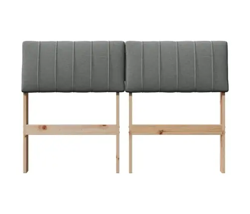 Mīkstināts Gultas Galvgalis Tumši Pelēks 120 Cm Vidaxl