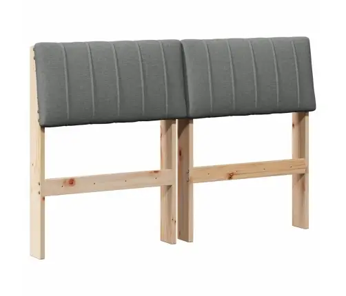 Mīkstināts Gultas Galvgalis Tumši Pelēks 120 Cm Vidaxl