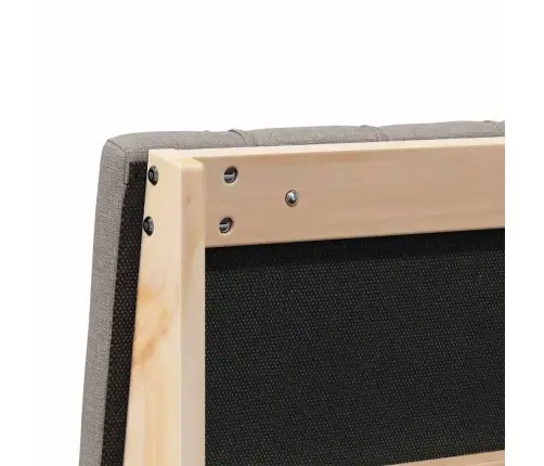 Apmušta Lovos Galvūgalis Taupe 120 Cm Kietos Pušies Mediena