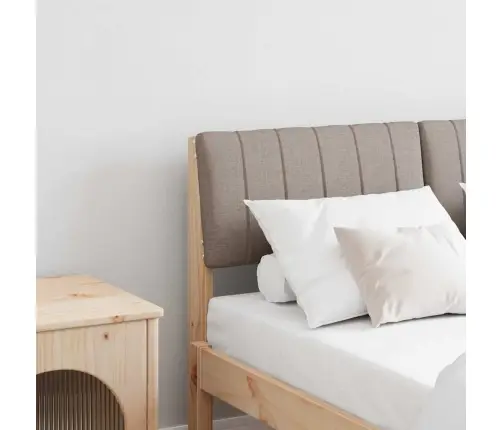 Apmušta Lovos Galvūgalis Taupe 120 Cm Kietos Pušies Mediena