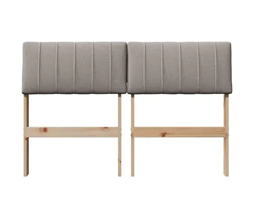 Apmušta Lovos Galvūgalis Taupe 120 Cm Kietos Pušies Mediena