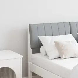 Mīkstināts Gultas Galvgalis Gaiši Pelēks 120 Cm Vidaxl