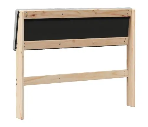 Polsterdatud Voodiots Helehall 100 Cm Tahke Mänd Polsterdatud Voodiots Helehall 100 Cm Tahke Mänd