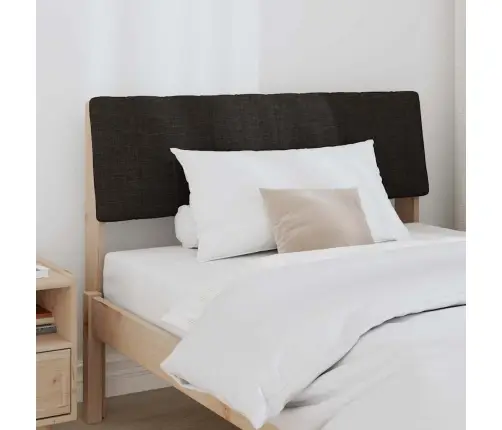 Polsterdatud Voodiots Must 100 Cm Tahke Mänd