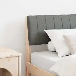 Mīkstināts Gultas Galvgalis Tumši Pelēks 90 Cm Vidaxl