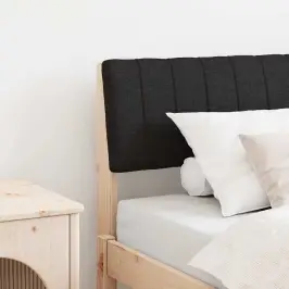 Apmušta Lovos Galvūgalis Juoda 90 Cm Kietos Pušies Mediena