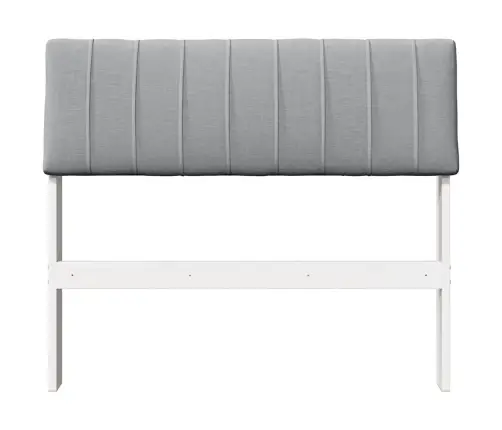 Polsterdatud Voodiots Helehall 90 Cm Tahke Mänd