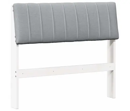 Polsterdatud Voodiots Helehall 90 Cm Tahke Mänd