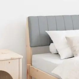 Mīkstināts Gultas Galvgalis Gaiši Pelēks 80 Cm Vidaxl