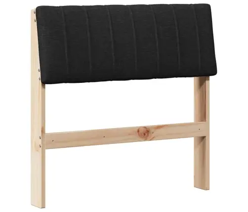 Apmušta Lovos Galvūgalis Juoda 80 Cm Kietos Pušies Mediena