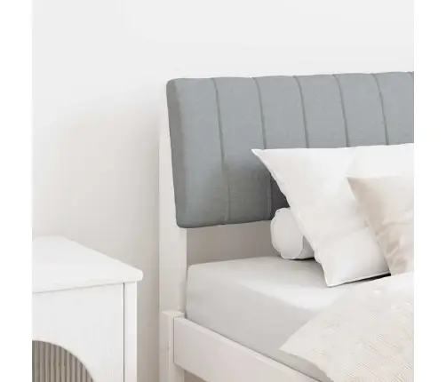 Polsterdatud Voodiots Helehall 80 Cm Tahke Mänd