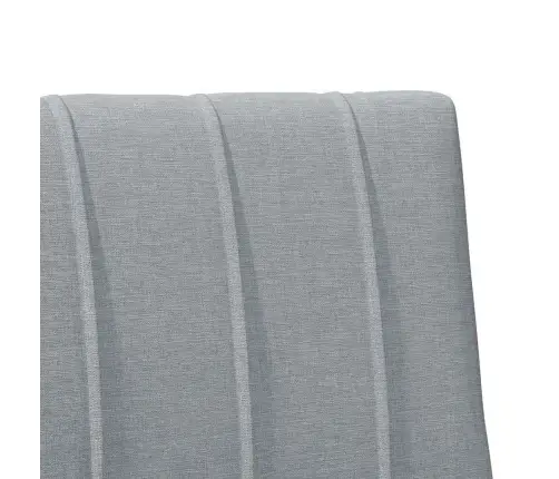 Polsterdatud Voodiots Helehall 75 Cm Tahke Mänd