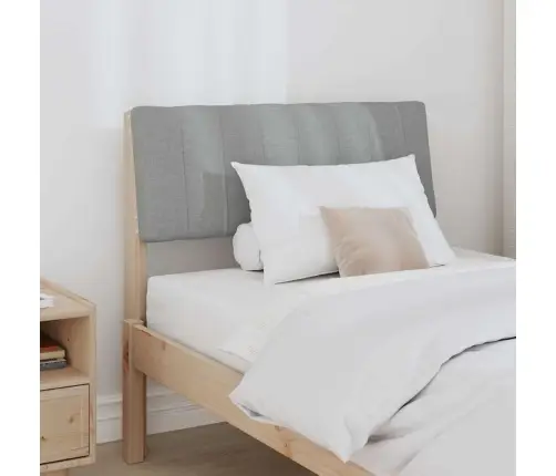 Polsterdatud Voodiots Helehall 75 Cm Tahke Mänd