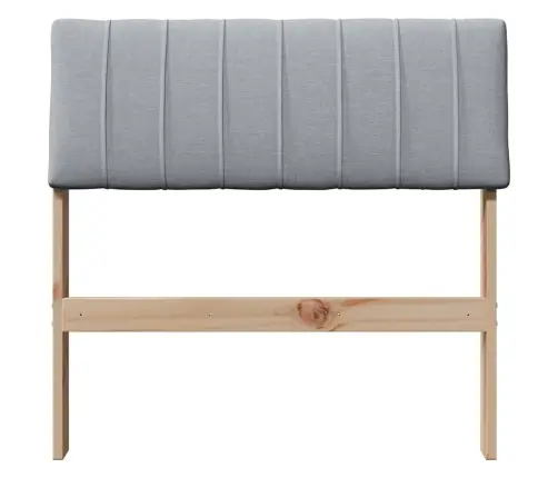 Polsterdatud Voodiots Helehall 75 Cm Tahke Mänd