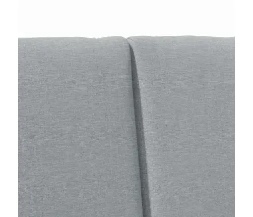 Polsterdatud Voodiots Helehall 200 Cm Tahke Mänd