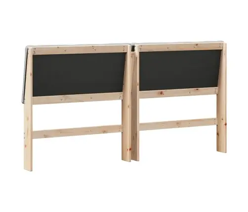 Polsterdatud Voodiots Helehall 200 Cm Tahke Mänd