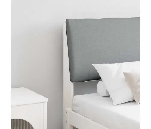 Polsterdatud Voodiots Helehall 200 Cm Tahke Mänd